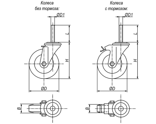 Колеса EM03SPRG100X30T EMES