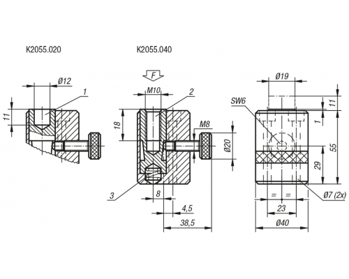 Цилиндры K2055.020 Kipp