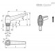 Регулируемая ручка MRX.100-C2-SST-p-M12x70-C1 (143009-C2-C1) ELESA+GANTER