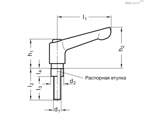 Зажим с ручкой GN 511-M5-16 ELESA+GANTER