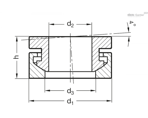 Сферическая шайба GN 6319.1-32-NI ELESA+GANTER