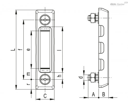 Индикатор HCX.127-PT-VT-M12 (111353) ELESA+GANTER