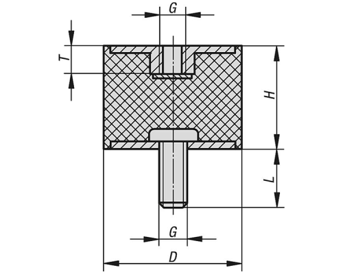 Виброизолятор K1321.07004555 Kipp