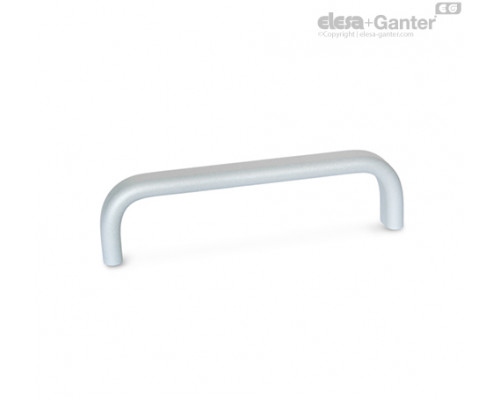 Плоская П-образная ручка GN 668-30-412-A-SR ELESA+GANTER