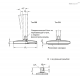 Регулируемая опора GN 21-100-M8-35-D0-X ELESA+GANTER