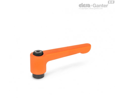 Плоская регулируемая ручка рычажного типа GN 302-22-B4-OS ELESA+GANTER