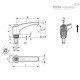 Регулируемая ручка ERX.78 AV p-M10x40-C2 (234538-C2) ELESA+GANTER