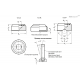 Упорная подушка GN 6311.1-20-P-NI ELESA+GANTER