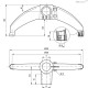Двуногая опора BAG2-180-48-48-A (419626) ELESA+GANTER