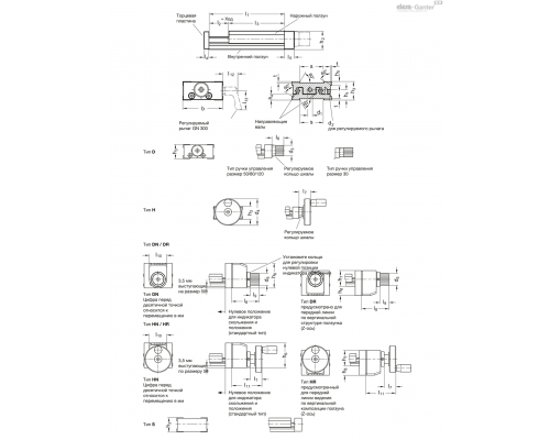 Каретка GN 900-80-145-25-S-2 ELESA+GANTER