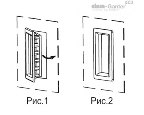 Двунаправленная ручка-купе ERB.115-PF-C1 (261401-C1) ELESA+GANTER