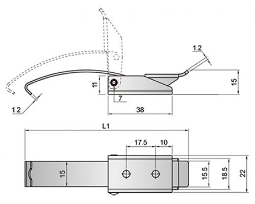Защелка A40301.0253S Алтервиа