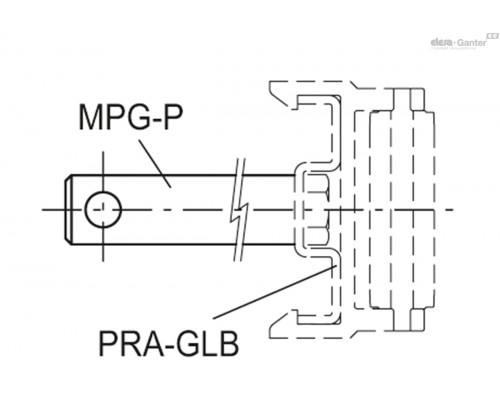 Крепёжный штифт MPG-P14-M8 (419691) ELESA+GANTER