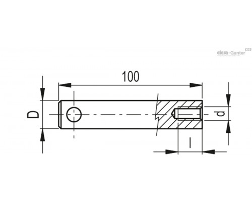 Крепёжный штифт MPG-P14-M8 (419691) ELESA+GANTER