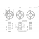 Установочное кольцо GN 7072.2-55-B28-NI-B ELESA+GANTER