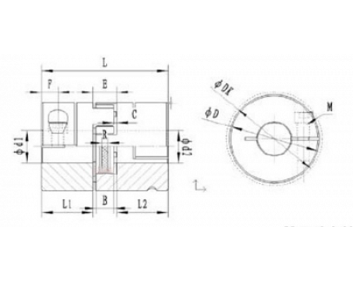 Упругая (кулачковая) муфта JC25-C TECHNIX