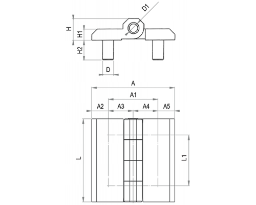 Петли ZMCK50X50 EMES