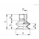 Вакуумная присоска VVL-18-M8-T-N (VV.56035) ELESA+GANTER
