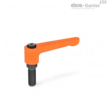 Плоская регулируемая ручка рычажного типа GN 302-22-M3-6-OS ELESA+GANTER