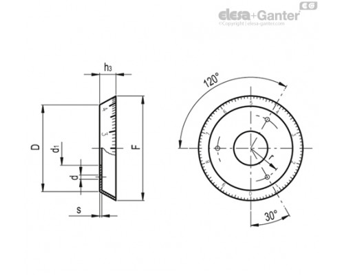 Фланец F.63 GS-10/100 (30453) ELESA+GANTER