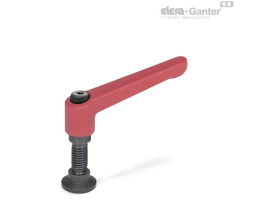 Регулируемая ручка рычажного типа GN 306-45-M6-25-KD-RS ELESA+GANTER