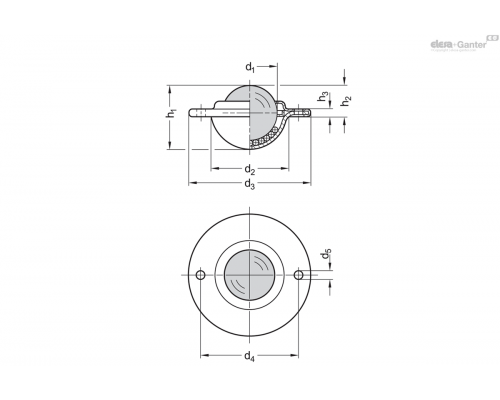 Элемент передачи GN 509.8-15-SNI ELESA+GANTER