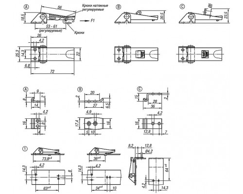 Защелка K0046.1420721 Kipp