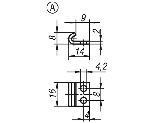 Защелка K0046.9242271 Kipp