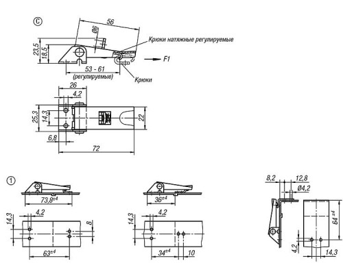 Защелка K0046.1420721 Kipp