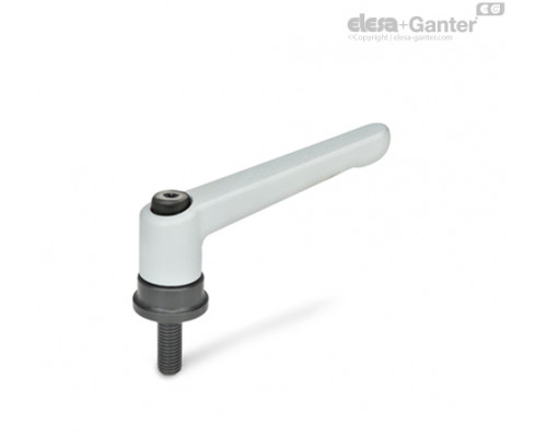 Регулируемая ручка рычажного типа GN 300.4-63-M6-20-SR ELESA+GANTER