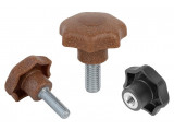 K0155 Ручки звездообразные DIN 6336 NATURE grip