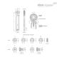 Ключ с трещоткой GN 318-178-K10-A ELESA+GANTER