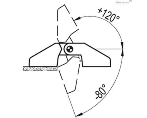 Петля CFE.30 B-M3-CH-3 (423151) ELESA+GANTER