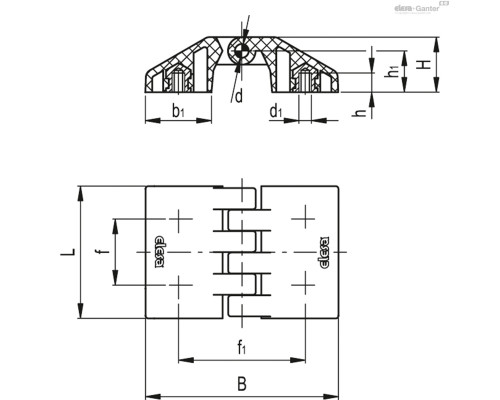 Петля CFE.30 B-M3 (423111) ELESA+GANTER