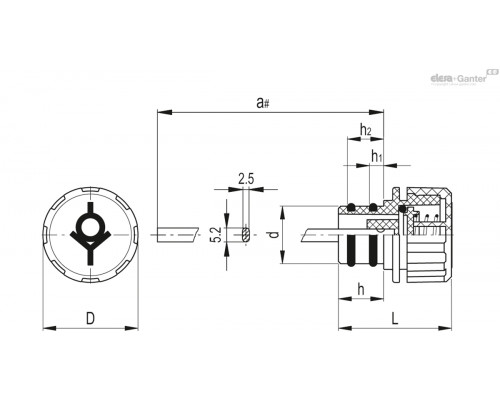 Пробка сапуна TP-SV.40-30-10mb+a-C2 (60381-C2) ELESA+GANTER