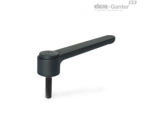 Плоская ручка рычажного типа GN 126-120-M12-40-SW ELESA+GANTER