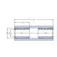 Линейный подшипник в сборе с корпусом SKF LQCD 12 D-2LS