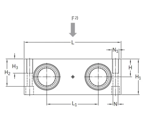 Линейный подшипник в сборе с корпусом SKF LQCD 12 D-2LS