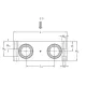 Линейный подшипник в сборе с корпусом SKF LQCD 12 D-2LS