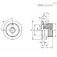 Ручка управления MBR.40 B-6+FKP-C6 (34836-C6) ELESA+GANTER