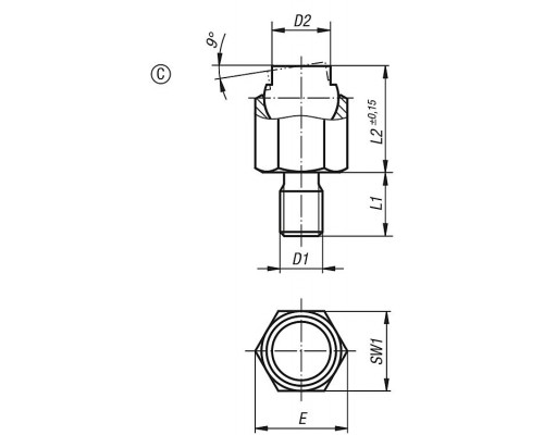 Упоры K1164.108 Kipp