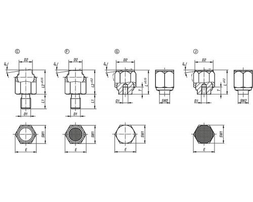 Упоры K1164.108 Kipp