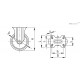 Колесико RE.F1-125-PBL-N (452482) ELESA+GANTER