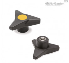 Трёхлепестковая ручка VB.839/100 SST-M12-SOFT-C4 (64878-C4) ELESA+GANTER
