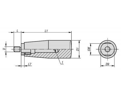 Рукоятка K0170.1206008 Kipp