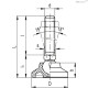 Регулируемая опора LS.A-25-14-SST-M8x68 (351125) ELESA+GANTER