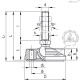 Регулируемая опора LV.F-100-14-AS-SST-M8x68-ESD-C (335453-ESD) ELESA+GANTER