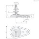 Регулируемая опора LV.FO-60-14-STP-M16x149 (513063) ELESA+GANTER