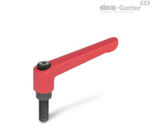 Регулируемая ручка рычажного типа GN 300-108-M16-50-RS ELESA+GANTER