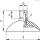 Вакуумная присоска VVI-45-G1/4-T-N (VV.53023) ELESA+GANTER